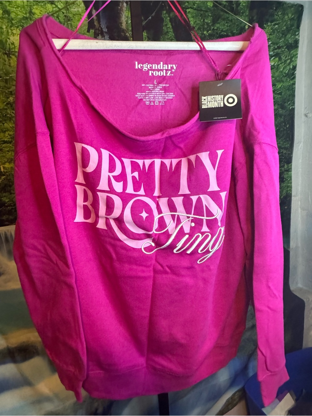 Women’s Pink "Pretty Brown Ting" Graphic Sweatshirt